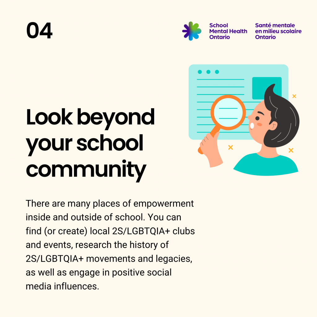 Look beyond your school community. A full description follows.